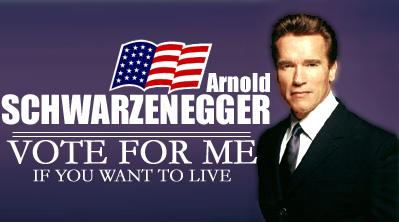 Arnold - vote for me