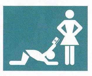 The international pictogram for marriage