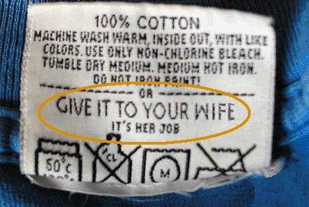 Washing instructions for men
