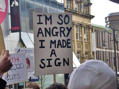 angry sign